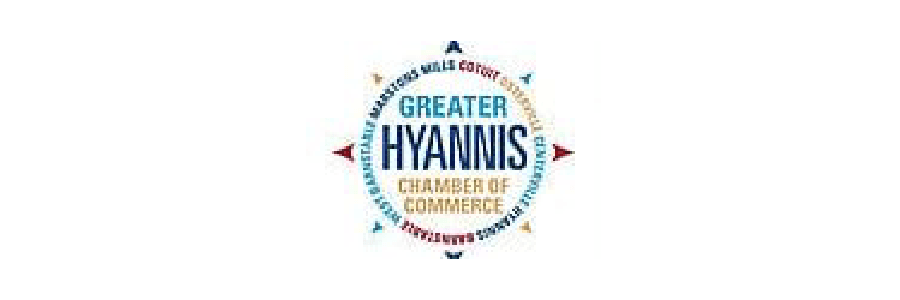Logo of the Greater Hyannis Chamber of Commerce featuring vibrant text and a circular design.