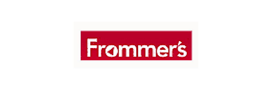 Frommer's logo in red and white.