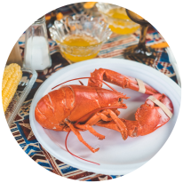 A lobster feast