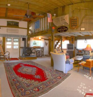 Photo of the Barn Stable living room area